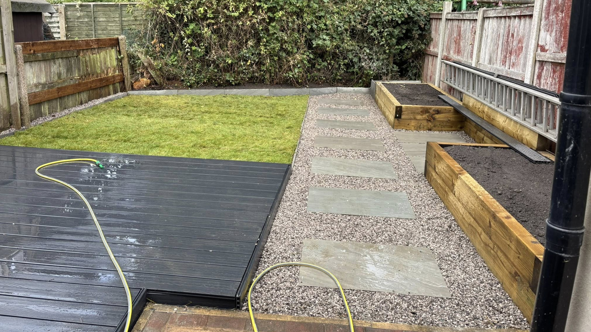 Landscape gardening work in Burnley and Padiham, Lancashire